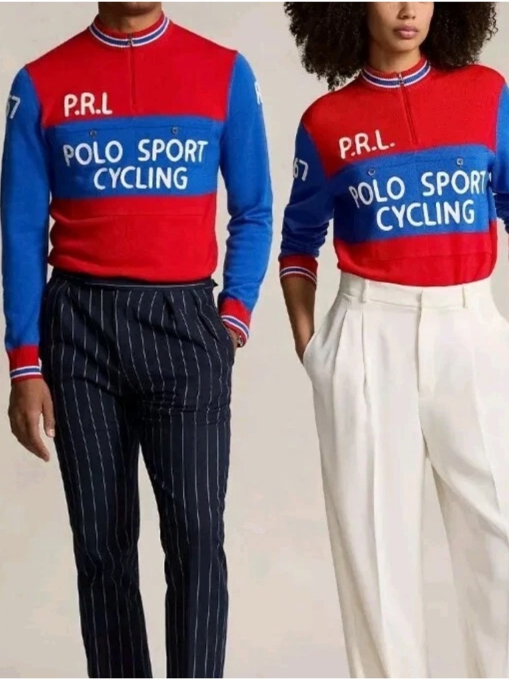 NWT Polo Ralph Lauren Polo Sport Washable Wool Cycling Sweater Size Large